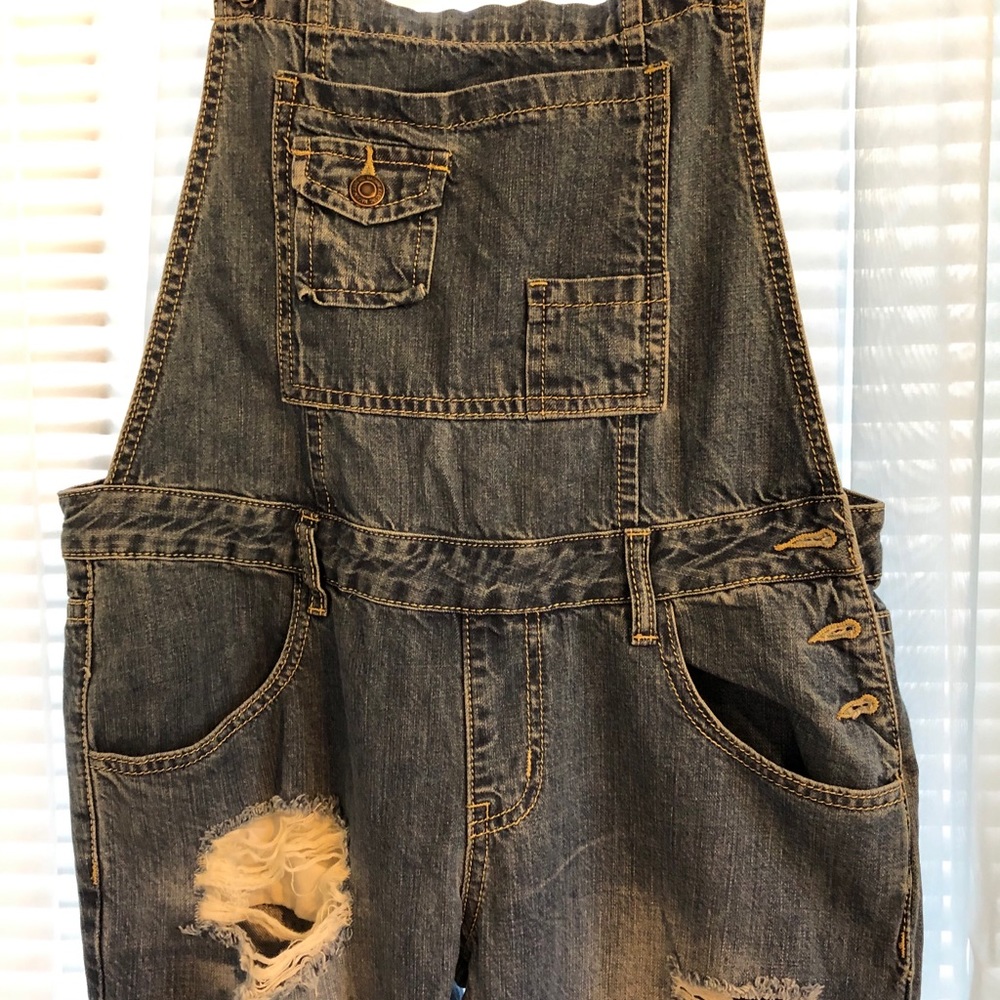 Machine Brand Denim Overalls - Picture 4 of 7